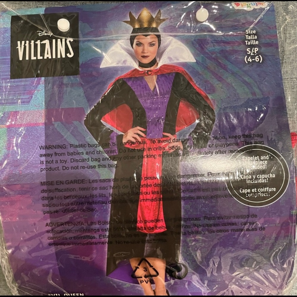 Disney Villain (Evil Queen from Snow White) adult small 3-5